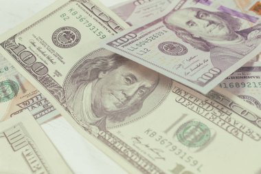Yüz dolarlık banknotların arka planı