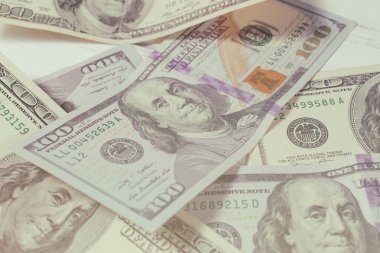 Yüz dolarlık banknotların arka planı
