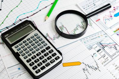 Finansal analizi ve grafikler. Forex ve hisse senedi piyasaları arka plan
