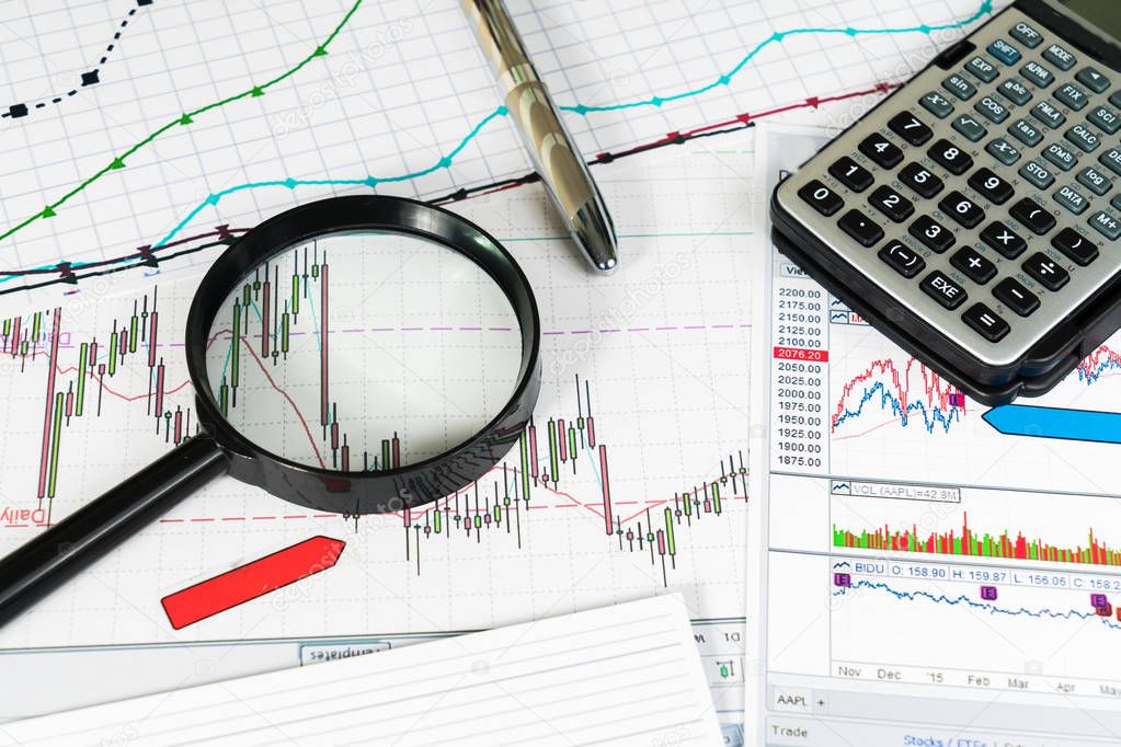 Background theme financial markets, forex analysis
