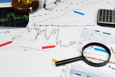 Finansal analizi ve grafikler. Forex ve hisse senedi piyasaları arka plan