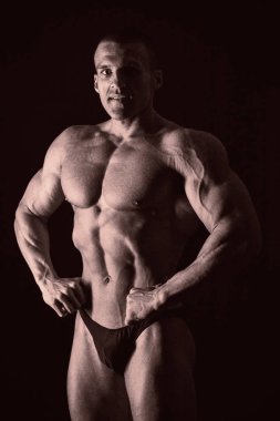 Kas, kabartma vücut geliştirmeci fotoğraf