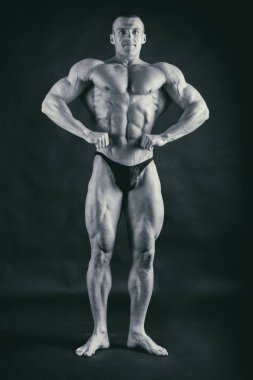 Kas, kabartma vücut geliştirmeci fotoğraf