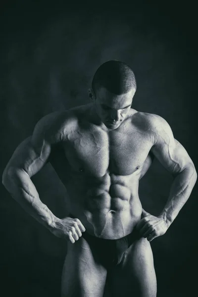 Muscolare Sollievo Bodybuilder Foto — Foto Stock