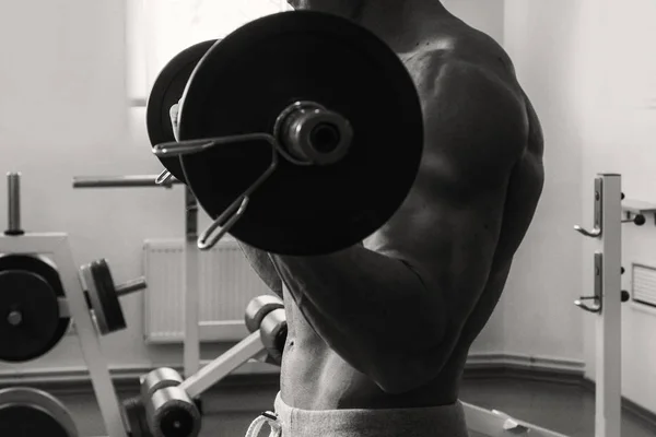 Muscular Relevo Fisiculturista Bela Foto — Fotografia de Stock