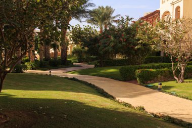 Güzel manzara tasarımı deniz tatil köyü