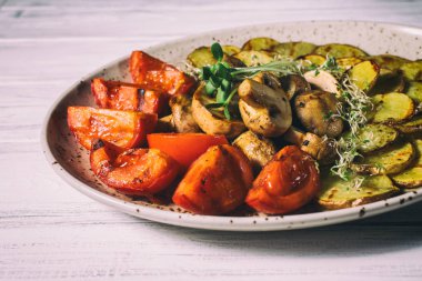 taze sulu sebze ızgara