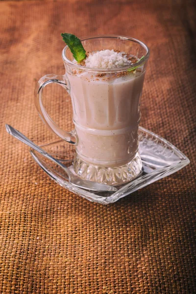 Coffee Latte Background Sacking — Stock Photo, Image