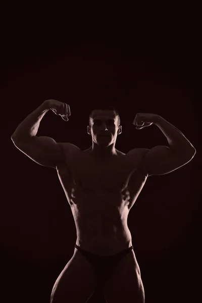 Porträtt Bodybuilder Tonad Foto — Stockfoto