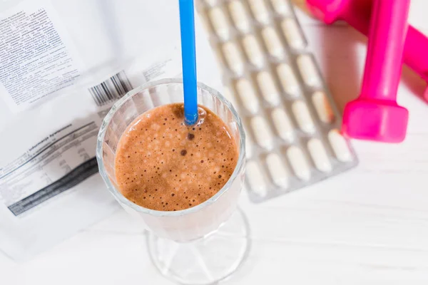 Campanillas Cóctel Proteínas Tabletas — Foto de Stock