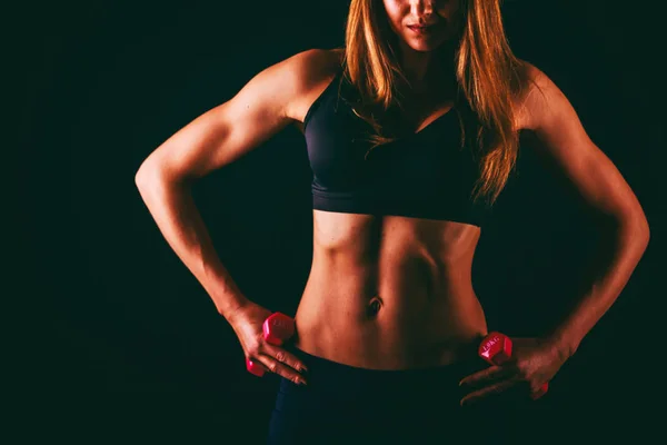 Sexig Kropp Sport Kvinna — Stockfoto