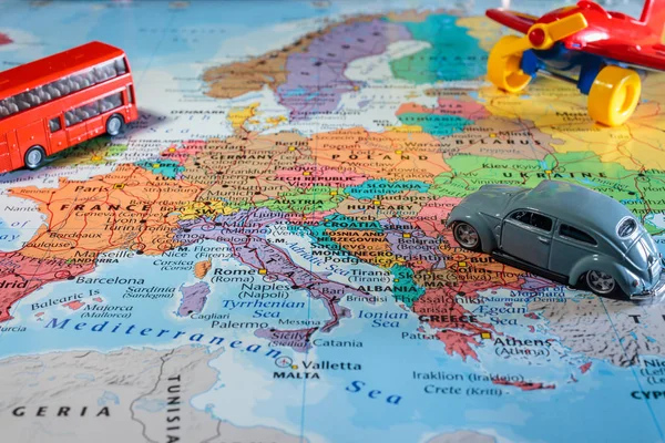Europe Map Blurred Abstract Background — Stock Photo, Image