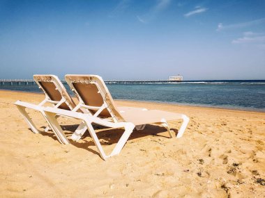 Güzel deniz plaj ve deniz