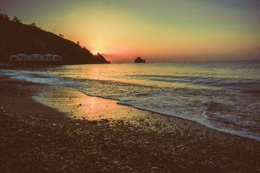 Denizin muhteşem sunrise