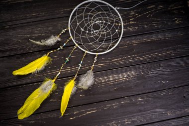 Tahta arka planda düş kapanı