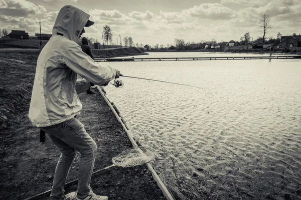 Fishing Lake Background — Stock Photo, Image