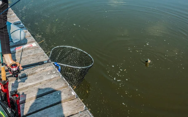 Trout Fishing Lake — Stock Photo, Image