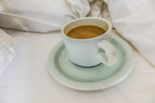 Kawa Tle Łóżka — Zdjęcie stockowe