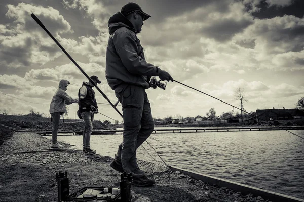 Риболовля Фоні Озера — стокове фото