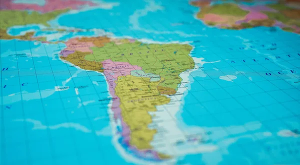América Del Sur Mapa — Foto de Stock