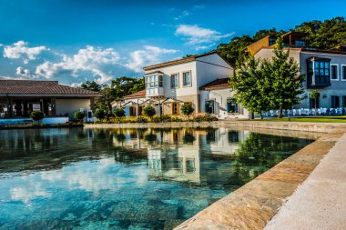 Güzel deniz resort sokakları