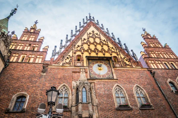 Wroclaw Centrale Markt Plein Met Oude Kleurrijke Huizen — Stockfoto