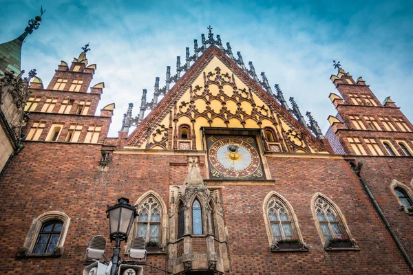 Wroclaw Centrale Markt Plein Met Oude Kleurrijke Huizen — Stockfoto