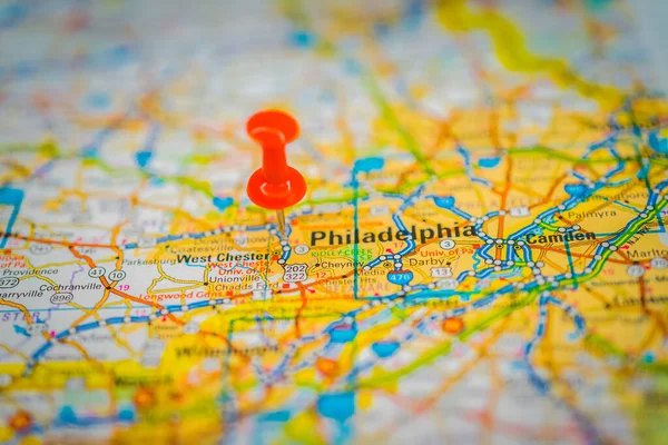 Filadelfia Mapa — Foto de Stock