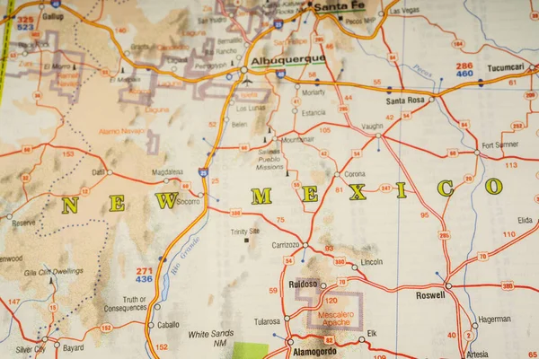 New Mexico map background  travel