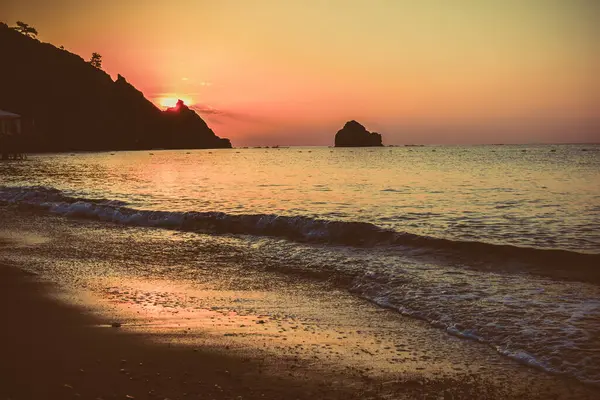 Морський Пляж Сході Сонця — стокове фото