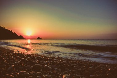 Denizin muhteşem sunrise