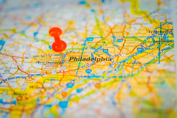 Filadelfia Mapa — Foto de Stock