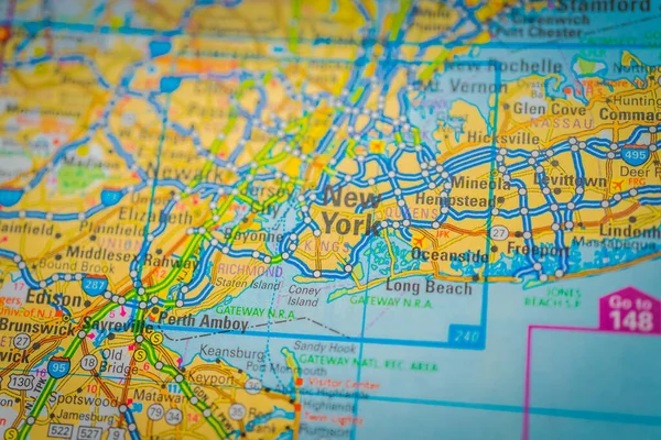 Nueva York Mapa — Foto de Stock