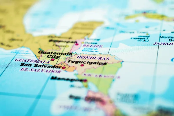Honduras Mapa — Fotografia de Stock