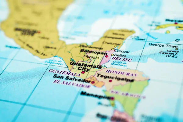 Guatemala Interactieve Kaart — Stockfoto