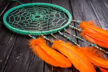 Ahşap sanat arka planında düş kapanı