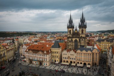 Prag, Çek Cumhuriyeti - 21 Eylül, Prag 'ın güzel sokakları ve mimarisi