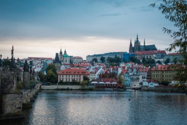 Prag, Çek Cumhuriyeti - 21 Eylül, Prag 'ın güzel sokakları ve mimarisi