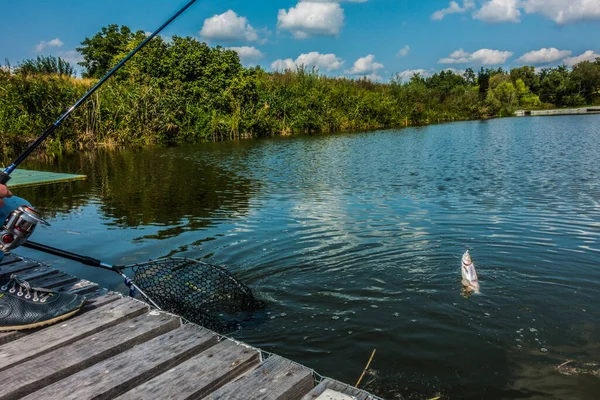 Fishing Lake Background — Stock Photo, Image