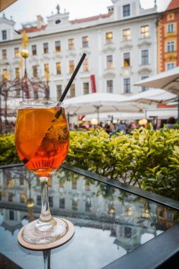 Güz Prag 'ın güzel sokakları ve mimarisi