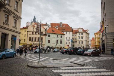 Prag, Çek Cumhuriyeti - 21 Eylül, Prag 'ın güzel sokakları ve mimarisi