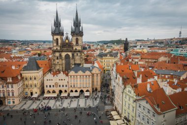 Prag, Çek Cumhuriyeti - 21 Eylül, Prag 'ın güzel sokakları ve mimarisi