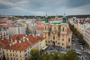 Prag, Çek Cumhuriyeti - 21 Eylül, Prag 'ın güzel sokakları ve mimarisi