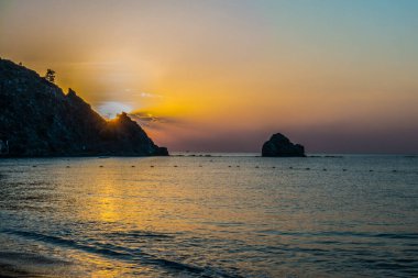 Denizin muhteşem sunrise