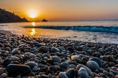 Denizin muhteşem sunrise