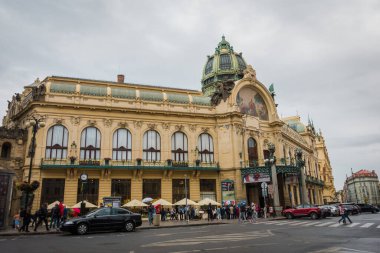 Güz Prag 'ın güzel sokakları ve mimarisi