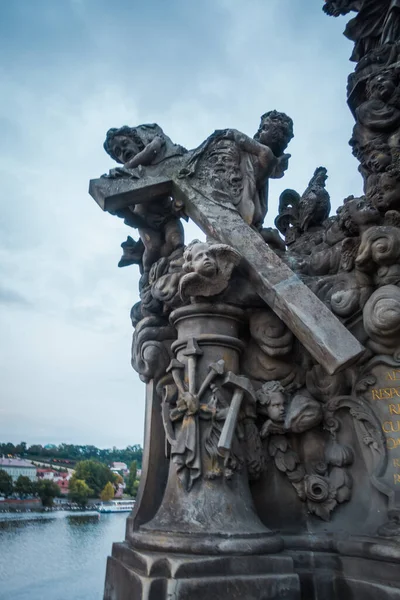 Schöne Straßen Und Architektur Des Herbstlichen Prag — Stockfoto