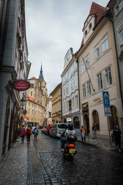 Чехия Сентября Улицы Архитектура Осени — стоковое фото