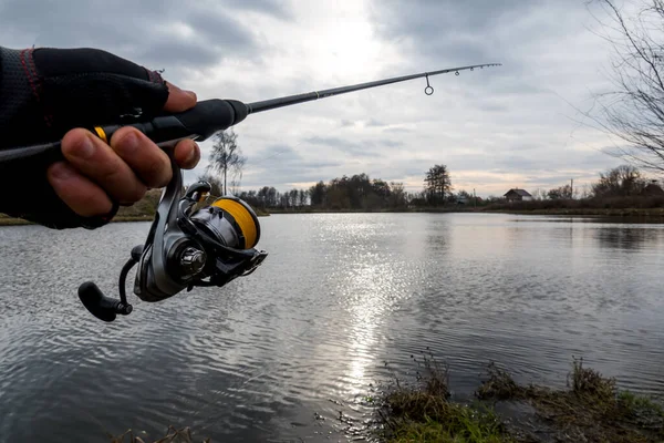 Fishing Lake Fishing Background — Stock Photo, Image