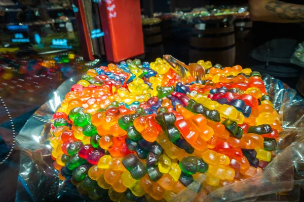 Leckere Süßigkeiten Auf Dem Weihnachtsmarkt — Stockfoto
